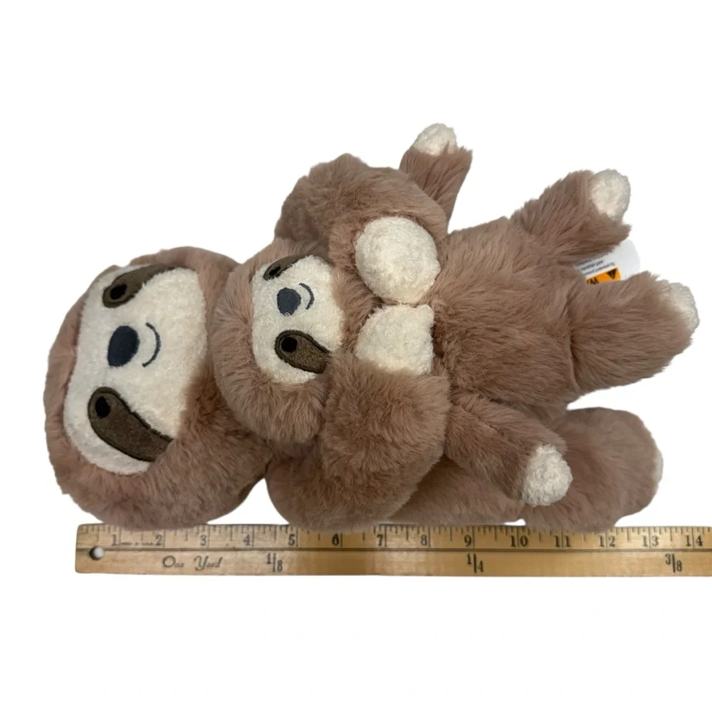 Cloud Island Sloth Mom and Baby Plush Rattle Stuffed Animal Toy Target Brown - Picture 6 of 9